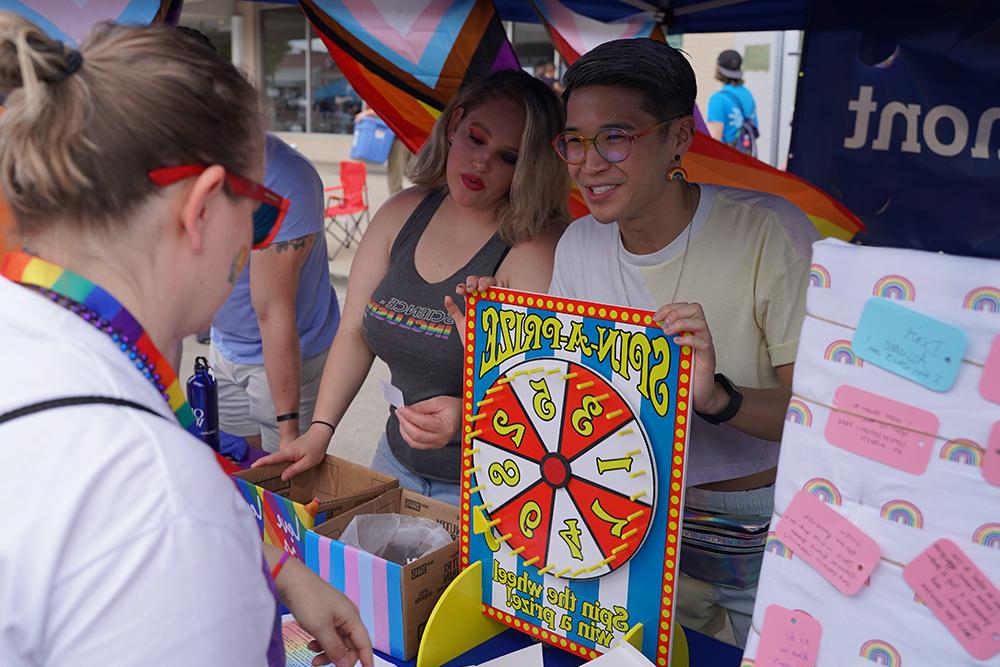 An image of students at the Pride 2022 event in Ferndale